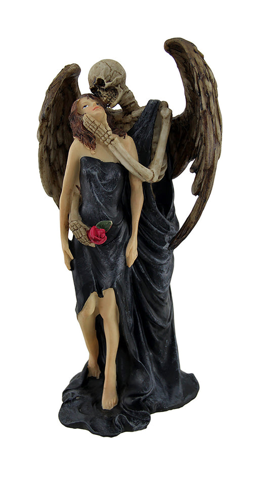 Kiss of Death Gothic Skeleton Angel Statue Image 1