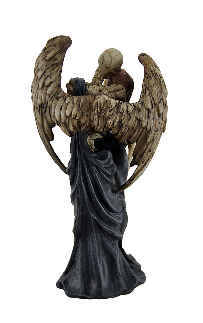 Kiss of Death Gothic Skeleton Angel Statue Image 3