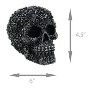 Scrap Head Steampunk Junk Pile Nuts & Bolts Covered Skull Statue 6 inch Image 4