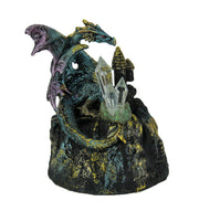 Blue Dragon of Crystal Castle Color Changing LED Statue Image 2