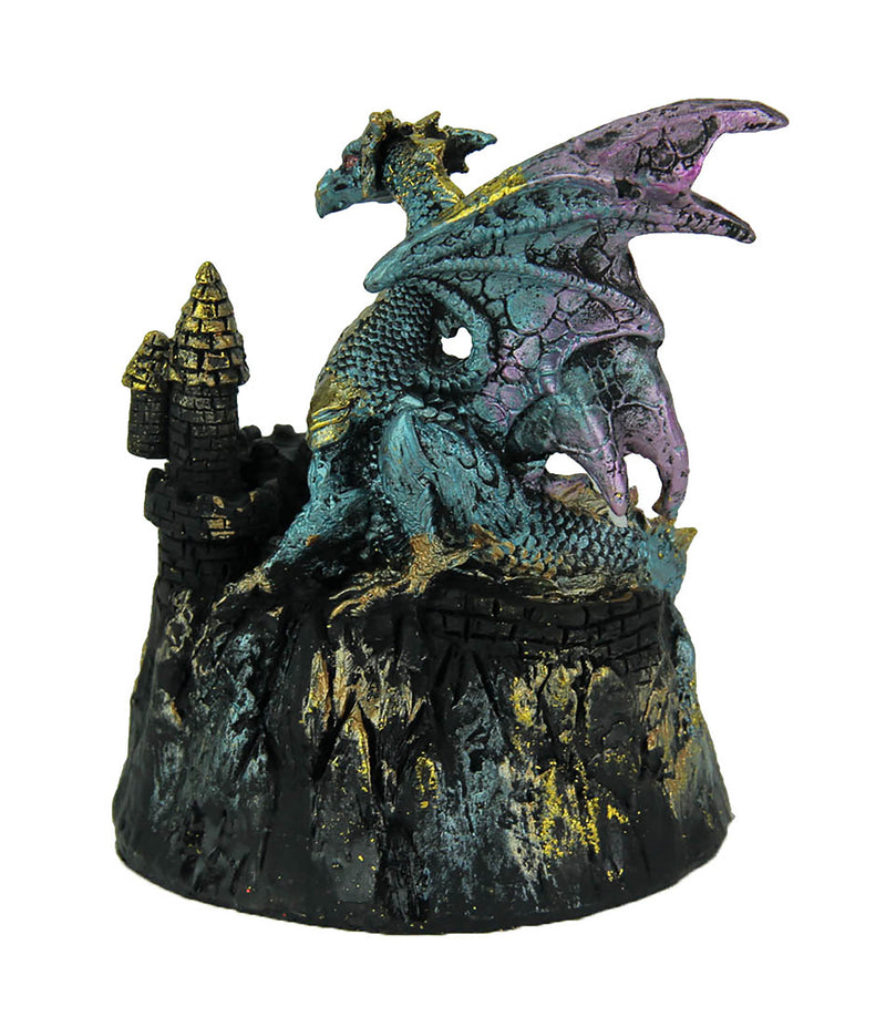 Blue Dragon of Crystal Castle Color Changing LED Statue Image 3