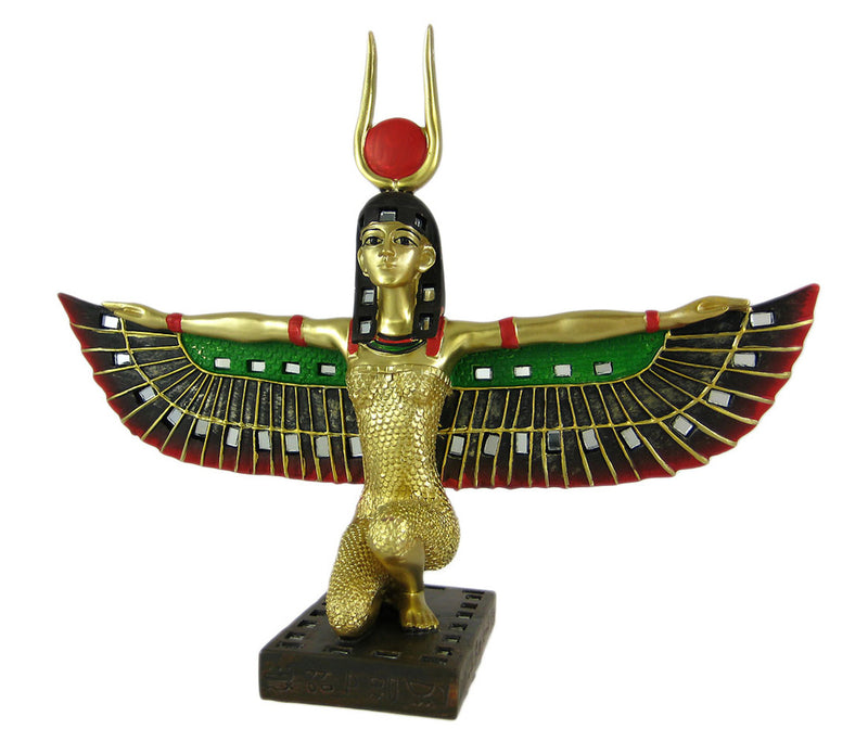 Winged Isis Egyptian Goddess Statue Deity Mythology Image 1