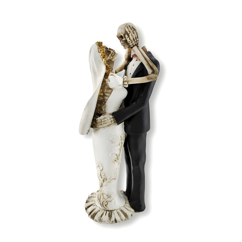 Bride and Groom Skeletons Wedding Statue Cake Topper Image 1