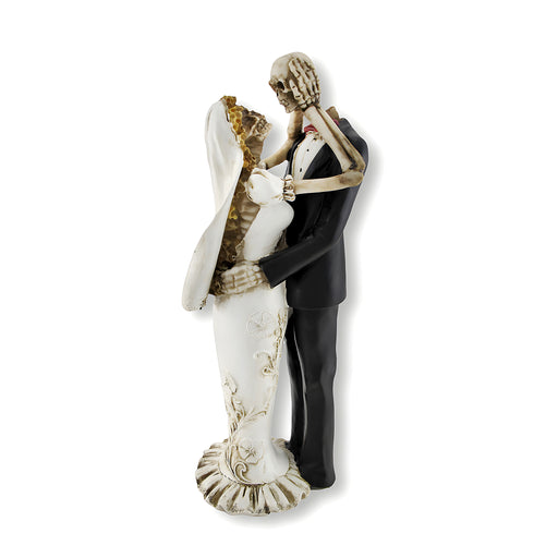 Bride and Groom Skeletons Wedding Statue Cake Topper Image 1