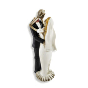 Bride and Groom Skeletons Wedding Statue Cake Topper Image 2