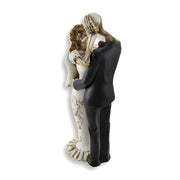 Bride and Groom Skeletons Wedding Statue Cake Topper Image 3
