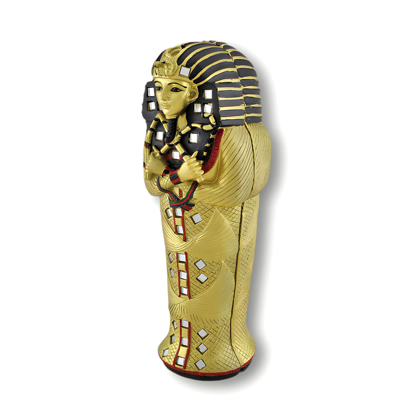 Egyptian King Tut Sarcophagus Box W/ Mummy Inside Coffin Image 4