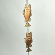 Copper - Image 2 - 71 Inch Copper Metal Fish Rain Chain Decorative Gutter Downspout Home Decor Art