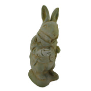Alice in Wonderland White Rabbit Verdigris Finish Statue 14 in-CEMENT Image 1
