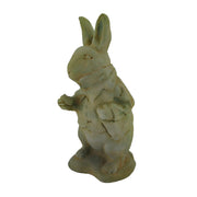 Alice in Wonderland White Rabbit Verdigris Finish Statue 14 in-CEMENT Image 2