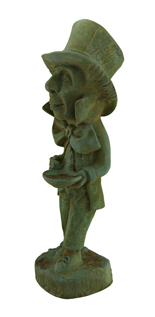 3 Pc. Adventures in Wonderland Alice White Rabbit & Mad Hatter Statue Set-CEMENT Image 6