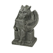 Gargoyle With Laptop Computer Concrete Statue Image 1