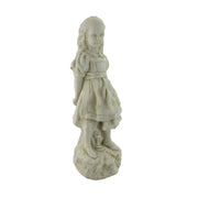 19 Inch Alice in Wonderland Museum White Garden Statue-RESIN Image 1