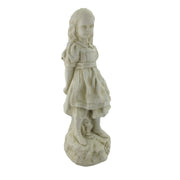 19 Inch Alice in Wonderland Museum White Garden Statue-RESIN Image 1