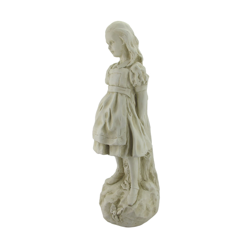 19 Inch Alice in Wonderland Museum White Garden Statue-RESIN Image 2