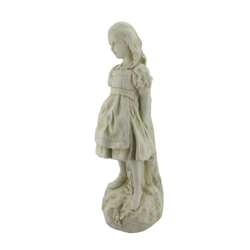 19 Inch Alice in Wonderland Museum White Garden Statue-RESIN Image 2