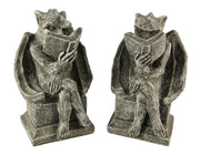 Cool Bookworm Gargoyle Book Ends Bookends Reading Image 1