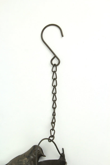 Brown - Image 3 - 78 Inch Dark Brown Metal Rain Chain Decorative Bird Patio Decor Garden Accent