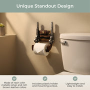 Toilet Paper Holder, 9.5 Inch Double Six Shooter Western Cowboy Image 6