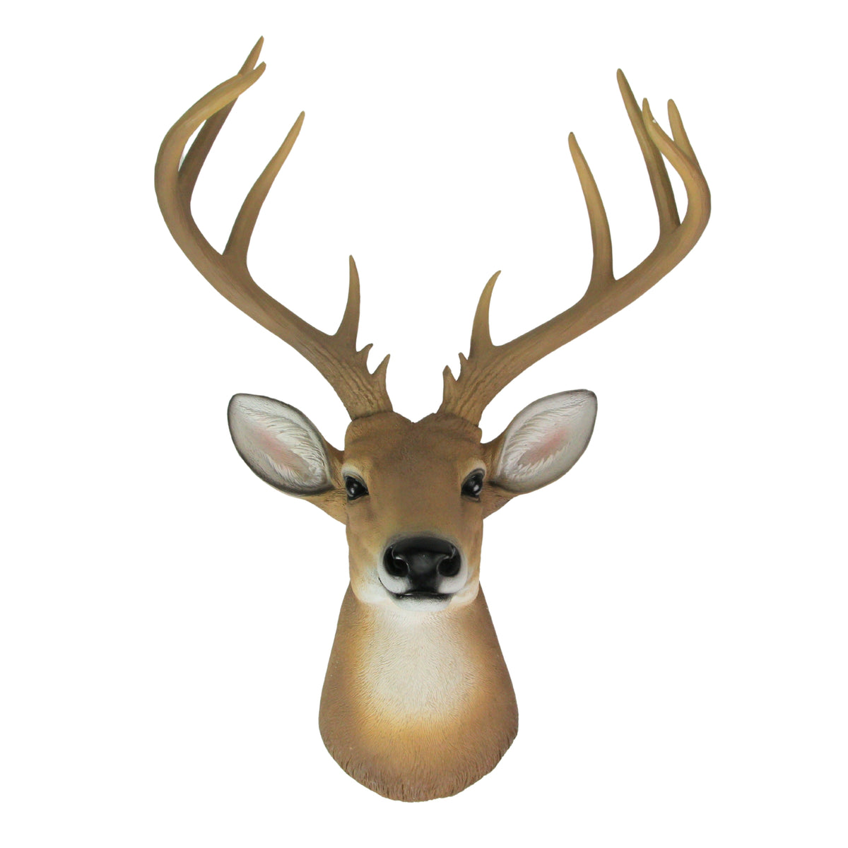 12 Point Buck Deer Head Bust Wall Hanging Lodge Decor — Zeckos