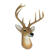 12 Point Buck Deer Head Bust Wall Hanging Lodge Decor Trophy Mount 23.5 Inches Image 2