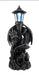 'Keeper of the Castle' Medieval Dragon Statue with Solar-Powered LED Lantern - 21 Inches High - Majestic Outdoor Decor