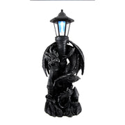 Dragon Solar LED Lantern Statue, 21 Inch Keeper of the Castle Image 1
