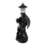 Dragon Solar LED Lantern Statue, 21 Inch Keeper of the Castle Image 2