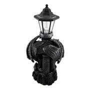 Dragon Solar LED Lantern Statue, 21 Inch Keeper of the Castle Image 8