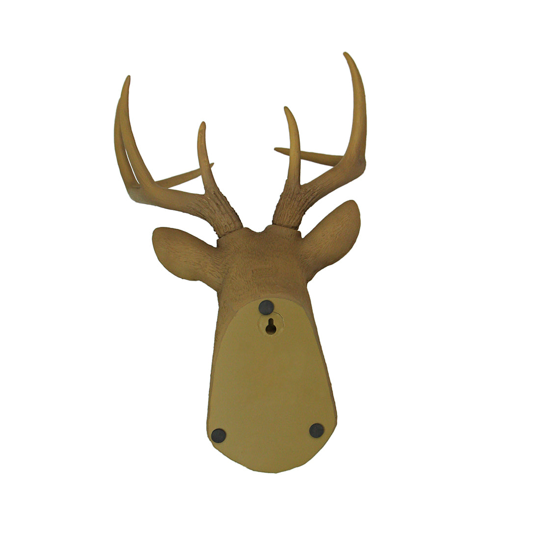 Faux Deer Head Wall Mount, 14 Inch Whitetail Buck Trophy, Lodge