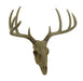 Little Bucky - 15-Inch Wall Mounted Faux Deer Skull With 10-Point Antlers - Hand-Painted Aged Finish - Lodge or Western Charm