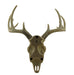 Little Bucky - 15-Inch Wall Mounted Faux Deer Skull With 10-Point Antlers - Hand-Painted Aged Finish - Lodge or Western Charm