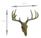 Little Bucky - 15-Inch Wall Mounted Faux Deer Skull With 10-Point Antlers - Hand-Painted Aged Finish - Lodge or Western Charm