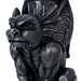 Glowing Grimace Guardian Gargoyle LED Solar Light - Majestic Gothic Decor Garden Statue - 20 Inches High - Adding Mystical