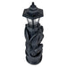 Glowing Grimace Guardian Gargoyle LED Solar Light - Majestic Gothic Decor Garden Statue - 20 Inches High - Adding Mystical