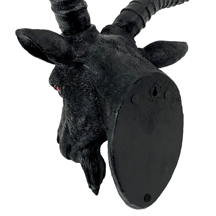 Black Baphomet Lucifer Supernatural Goat Head Sabbath Occult Wall Hanging Decor Image 7