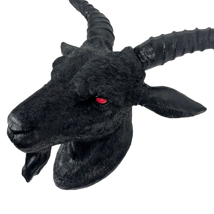 Black Baphomet Lucifer Supernatural Goat Head Sabbath Occult Wall Hanging Decor Image 8