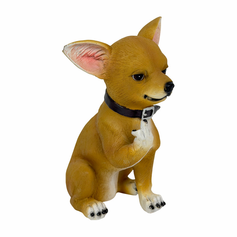Chihuahua Dog Tabletop Statue, 6.75 Inch Rude Finger Lil Rascal Image 2
