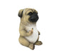 Pug Life Cheeky Middle Finger-Flipping Pug Dog Hand Painted ResinStatue - Adorable 6.75-Inch Decorative Figurine for Your