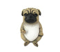 Pug Life Cheeky Middle Finger-Flipping Pug Dog Hand Painted ResinStatue - Adorable 6.75-Inch Decorative Figurine for Your