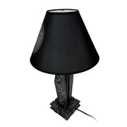 Vampire Coffin Table Lamp, 22 Inch Black Gothic Resin Image 9