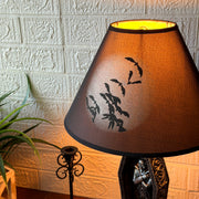 Vampire Coffin Table Lamp, 22 Inch Black Gothic Resin Image 8