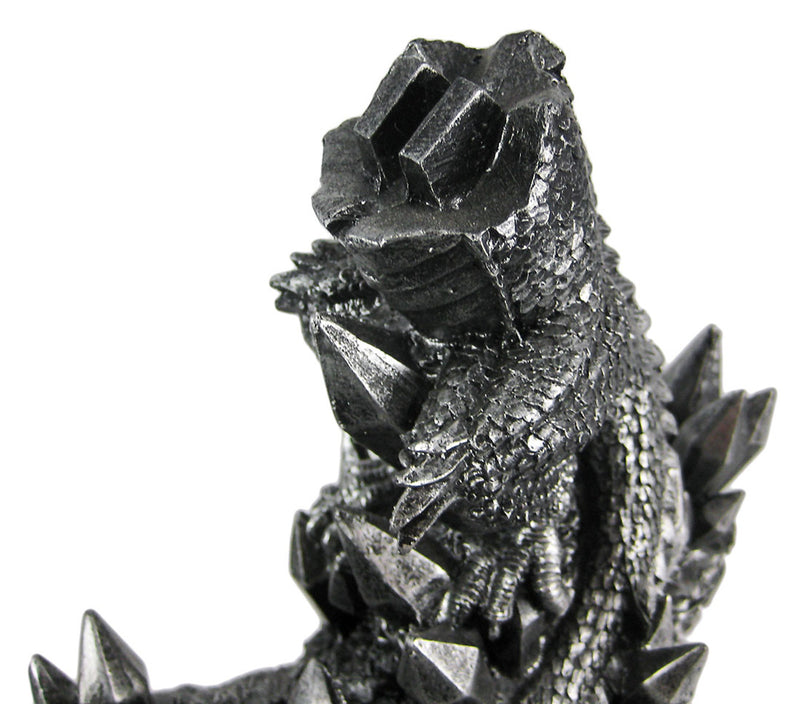 Wicked Fire-Breathing Dragon Stone Grey Knife Holder with Menacing-Looking Dagger - Unique Medieval Style Collectible Decor