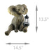 Enchanting African Elephant Statue with Lantern- Adorable Porch and Garden Decor - 13.5 Inches High - Hand-Painted Outdoor