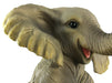 Enchanting African Elephant Statue with Lantern- Adorable Porch and Garden Decor - 13.5 Inches High - Hand-Painted Outdoor