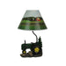 Vintage Green Farm Tractor Table Lamp - Charming Farmhouse Accent with Rustic Appeal, 19 Inches High, Perfect Decorative