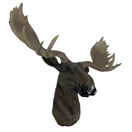 North American Moose Head Bust Wall Hanging Image 2