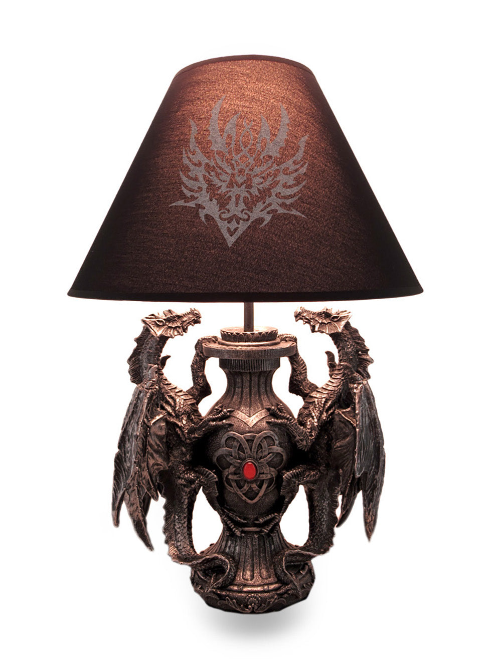 【ラプンツェル様用】SIEGFRIED / Drachenherz Gothic Guardians of Light Medieval Dragons Table Lamp — Zeckos
