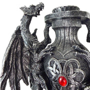 Dragon Table Lamp, 19 Inch Gothic Guardians with Black Fabric Shade Image 11