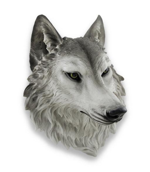 `Remus` Gray Wolf Head Mount Wall Statue Bust 16 In. Image 1